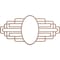Ekena Millwork Wood Fretwork Pierced Medallion, 28"W x 14"H x 7 3/4"IW x 13 1/4"IH x 3/8"T, Wood (Paint Grade) CMWP28X14X0375EBMF - alternate 1